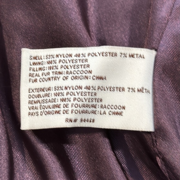 Laundry by Design Iridescent Purple Ruched Winter Jacket Womens XL - Picture 12 of 14